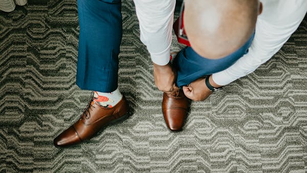 Chaussures d'homme bien entretenues