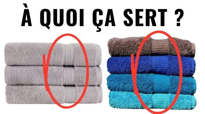 Schéma explicatif des bordures de serviette