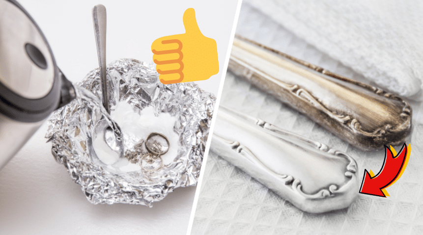 Nettoyage d'argenterie avec aluminium