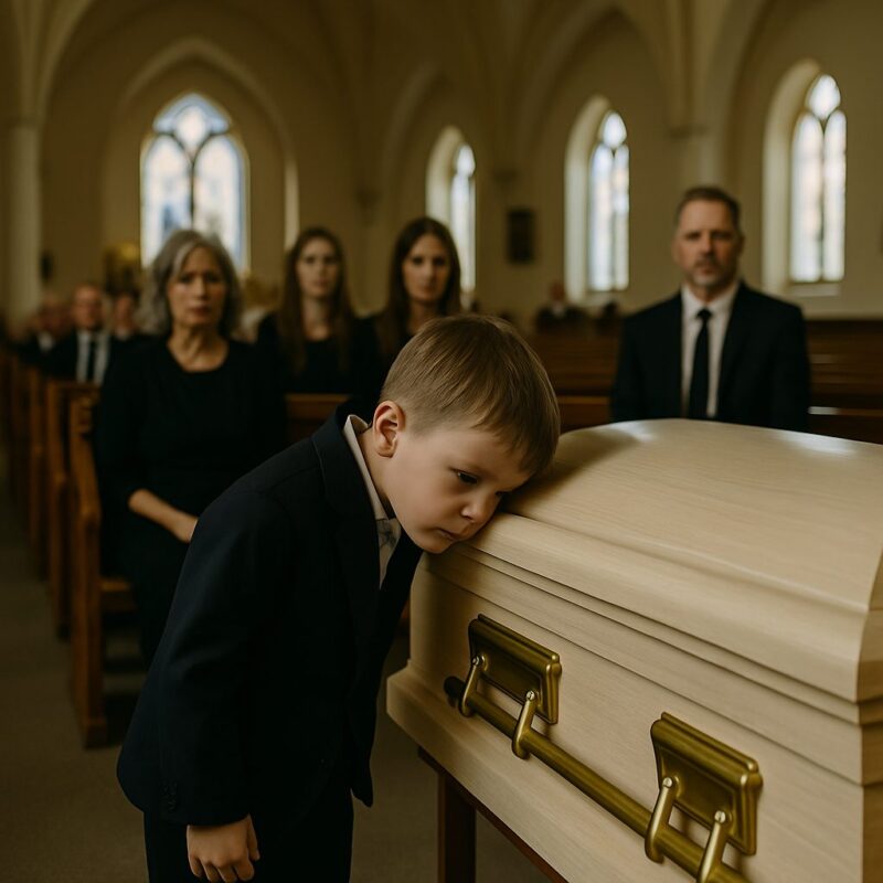 Noah tendant les bras vers sa mère défunte
