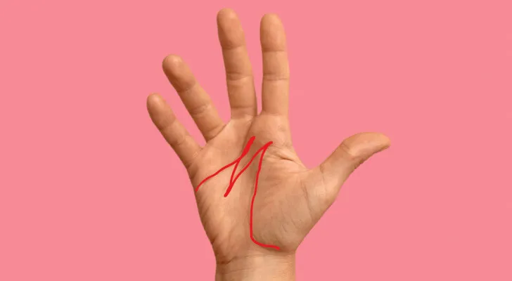 Illustration des lignes de la main