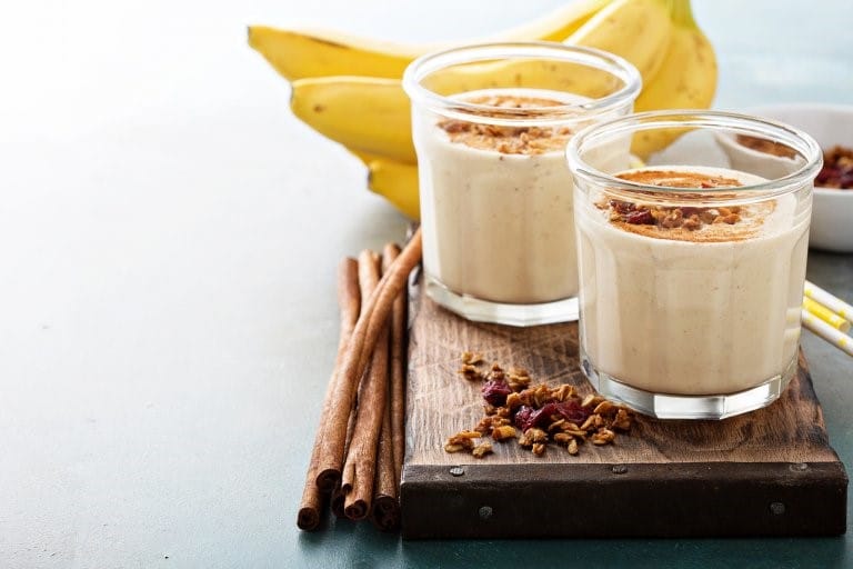 Préparation relaxante à base de banane et cannelle