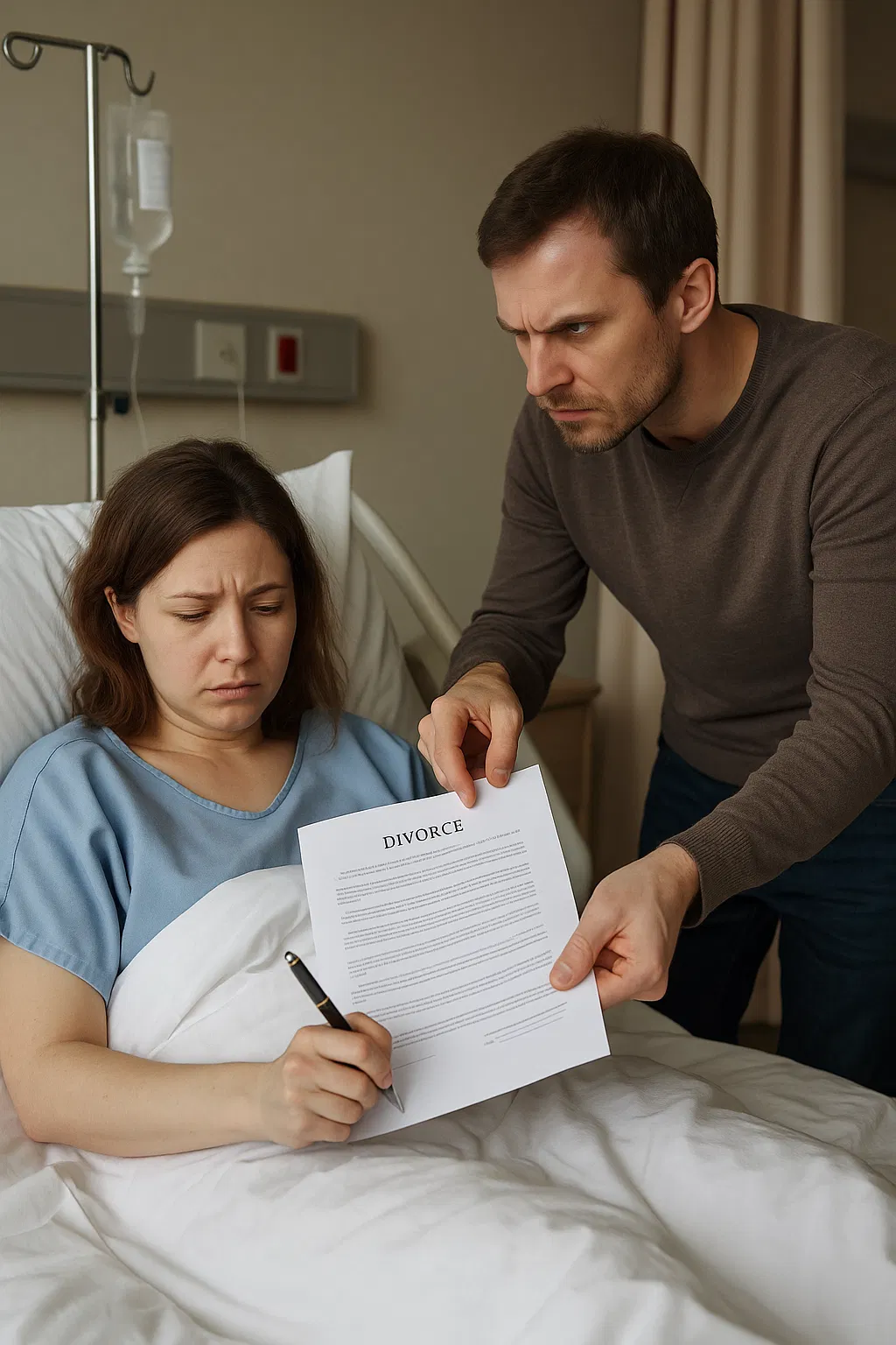 Médecin apportant du réconfort à une patiente