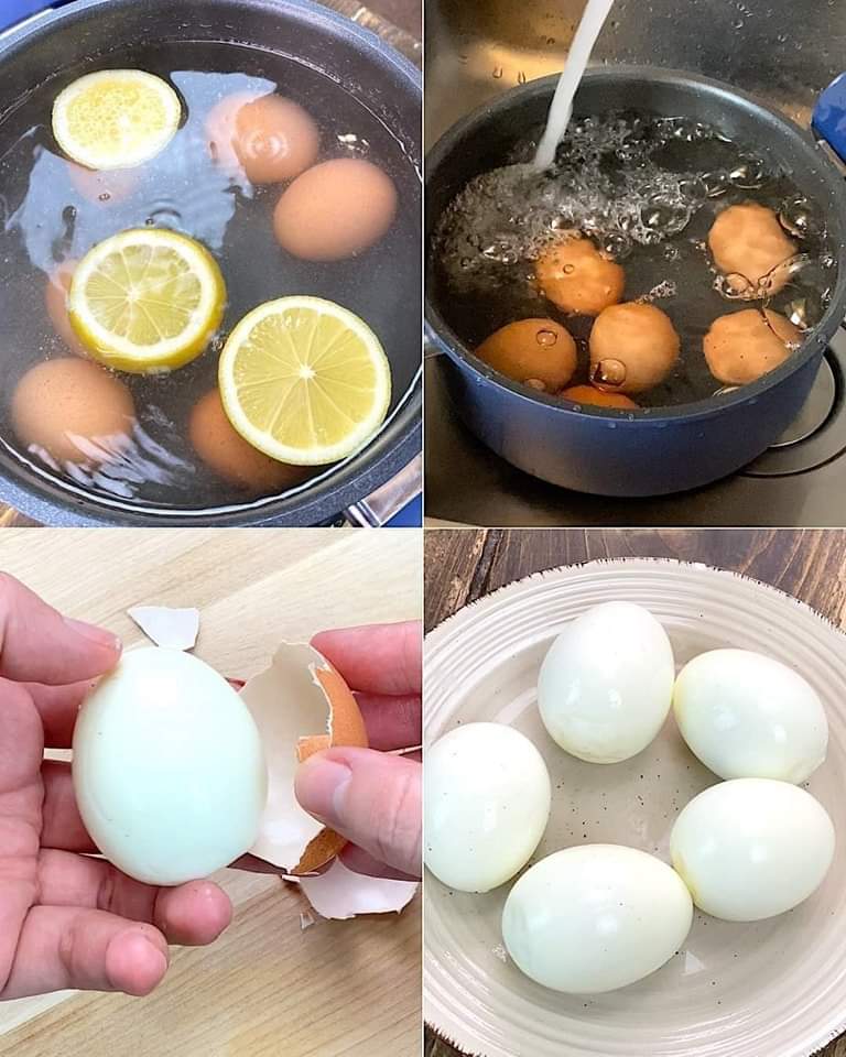 Démonstration de l'astuce du citron pour les œufs