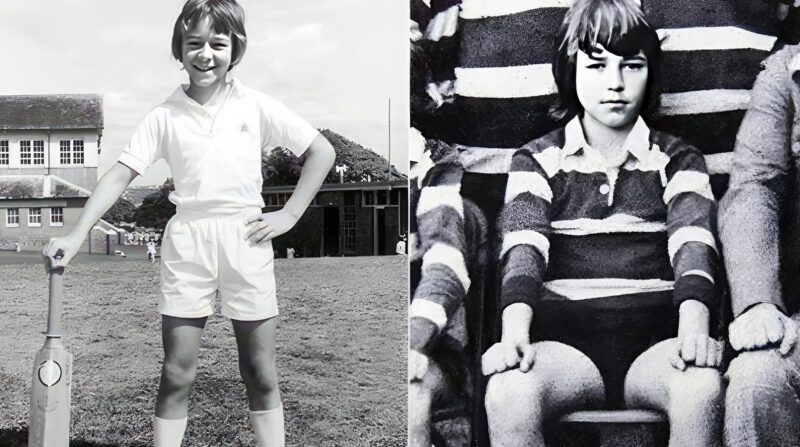 Russell Crowe jeune, sourire énigmatique