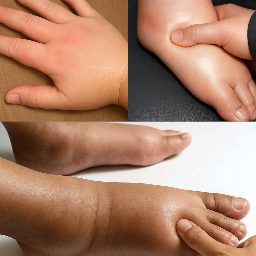 Mains et pieds gonflés