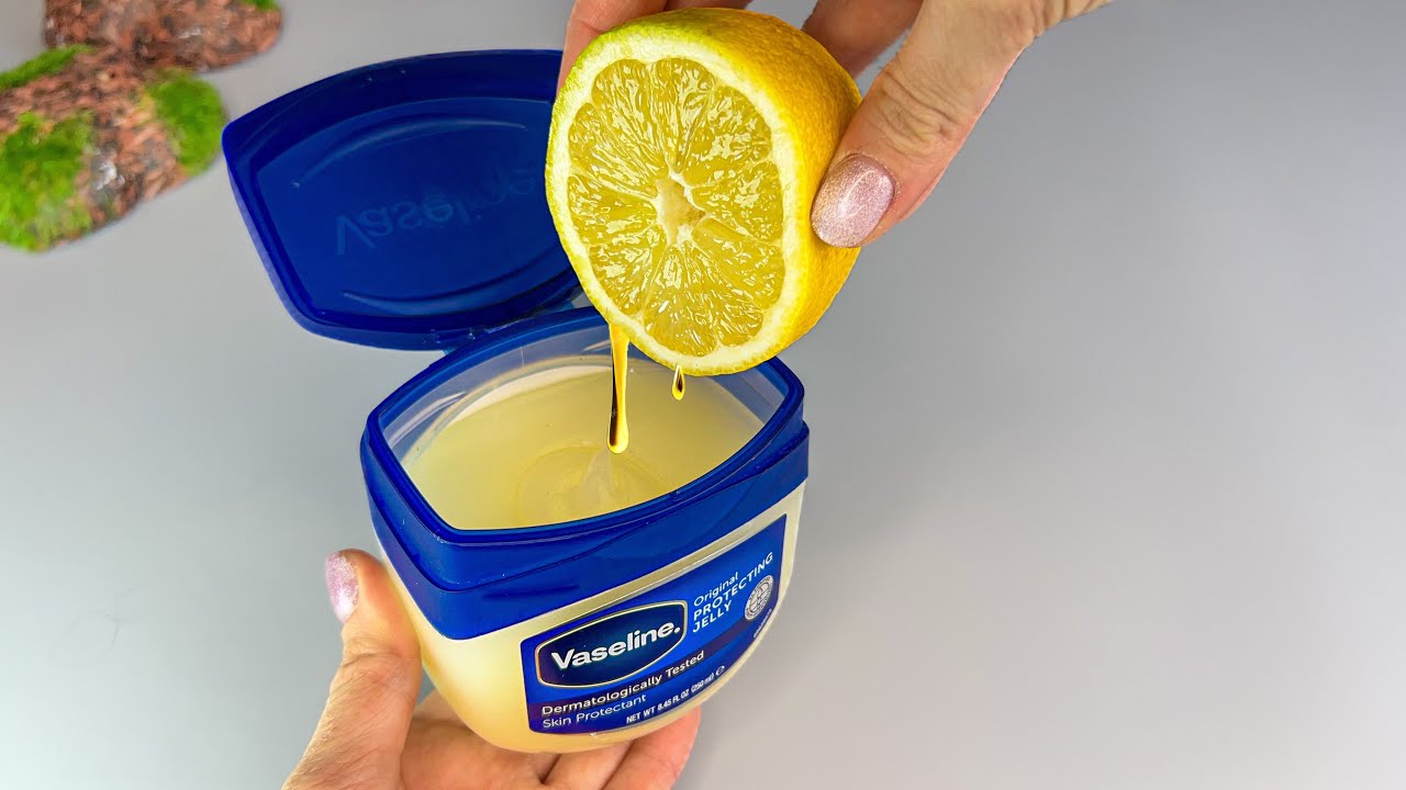 Recette de soin maison Vaseline et citron