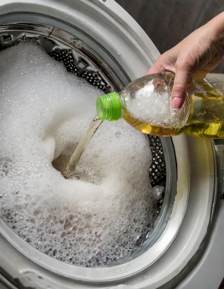 Vinaigre utilisé pour l'entretien du linge