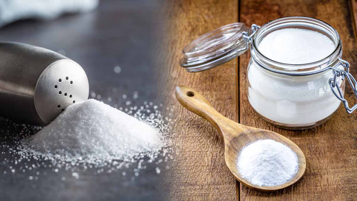 Mélange de bicarbonate et sel pour soins dentaires