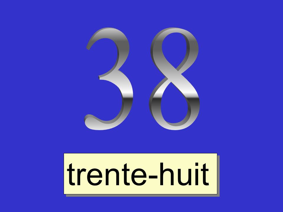 Le chiffre 38 mis en avant comme solution