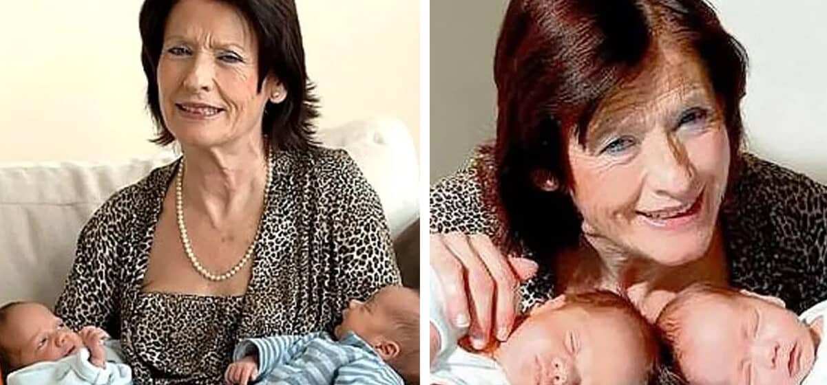 Maria del Carmen Bousada de Lara avec ses jumeaux