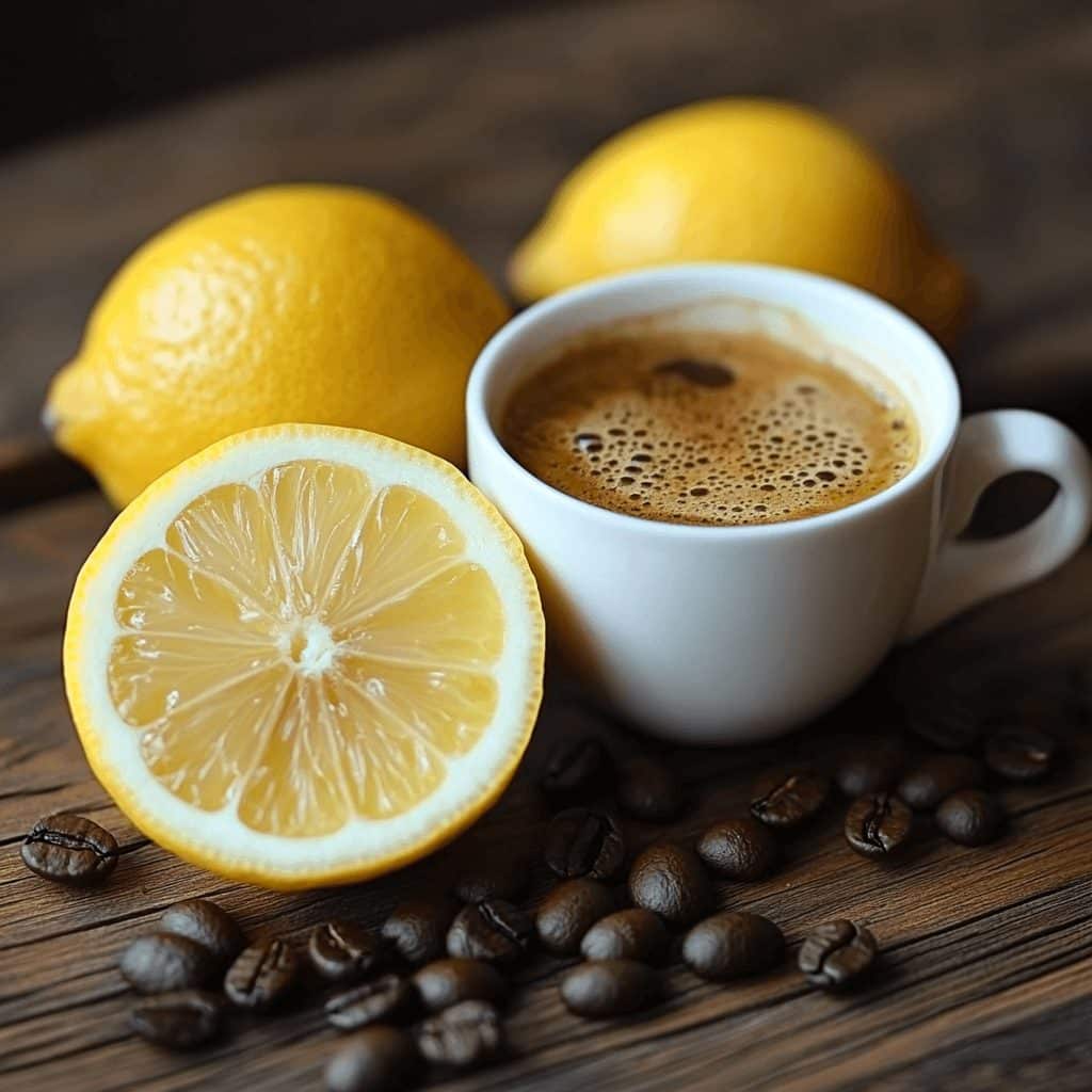 Mélange étonnant de café et de citron