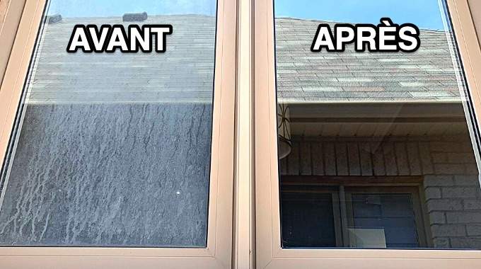 Nettoyage de vitres sans traces avec des produits naturels