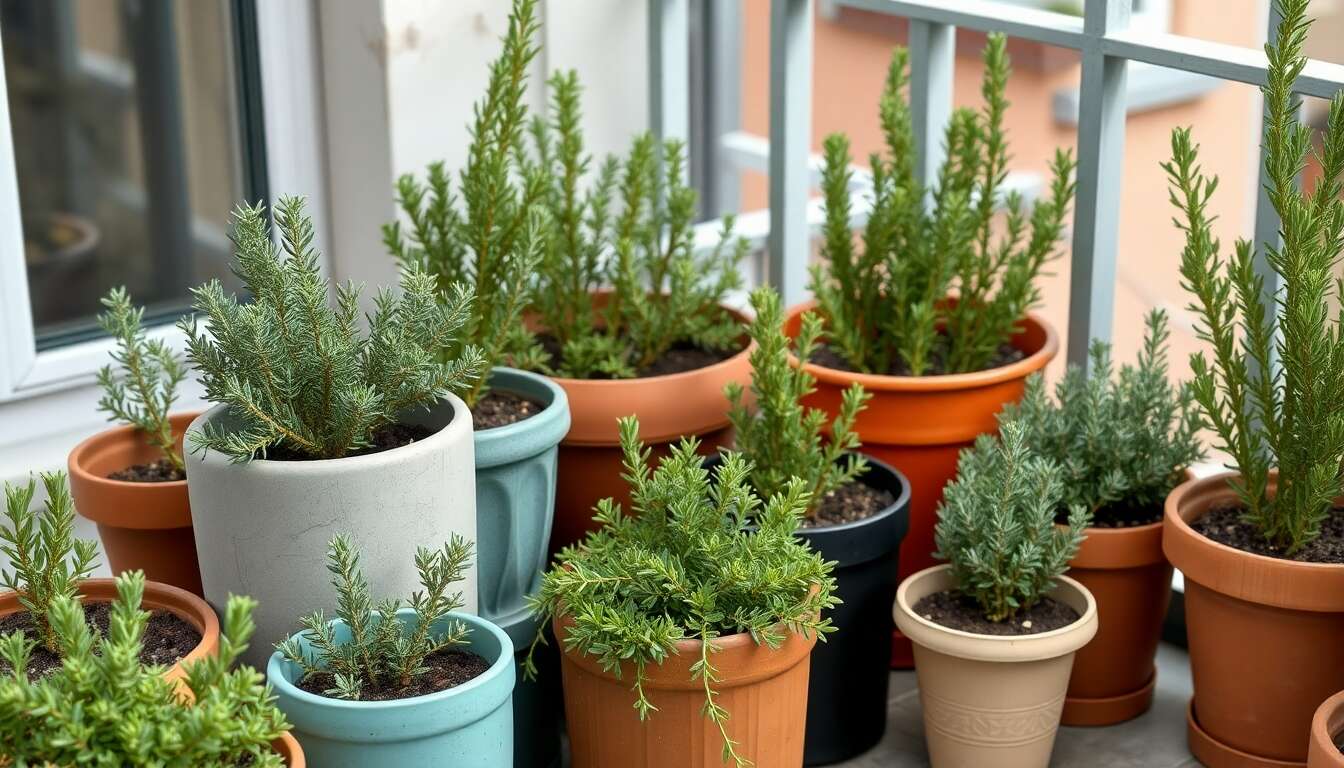 Mélange de terreau et de sable pour préparer un substrat drainant pour romarin