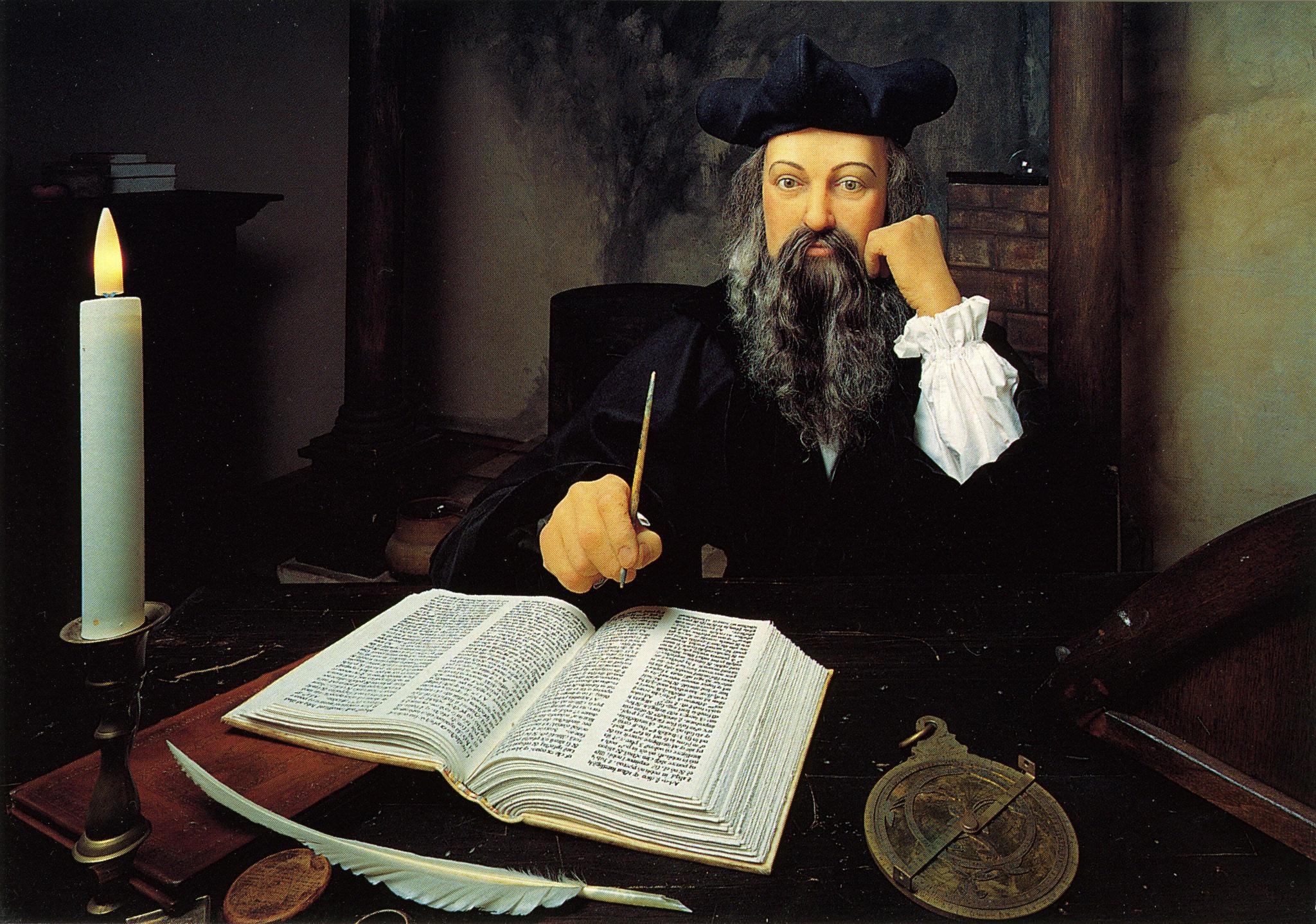 Portrait ou illustration évoquant Nostradamus et son mystère