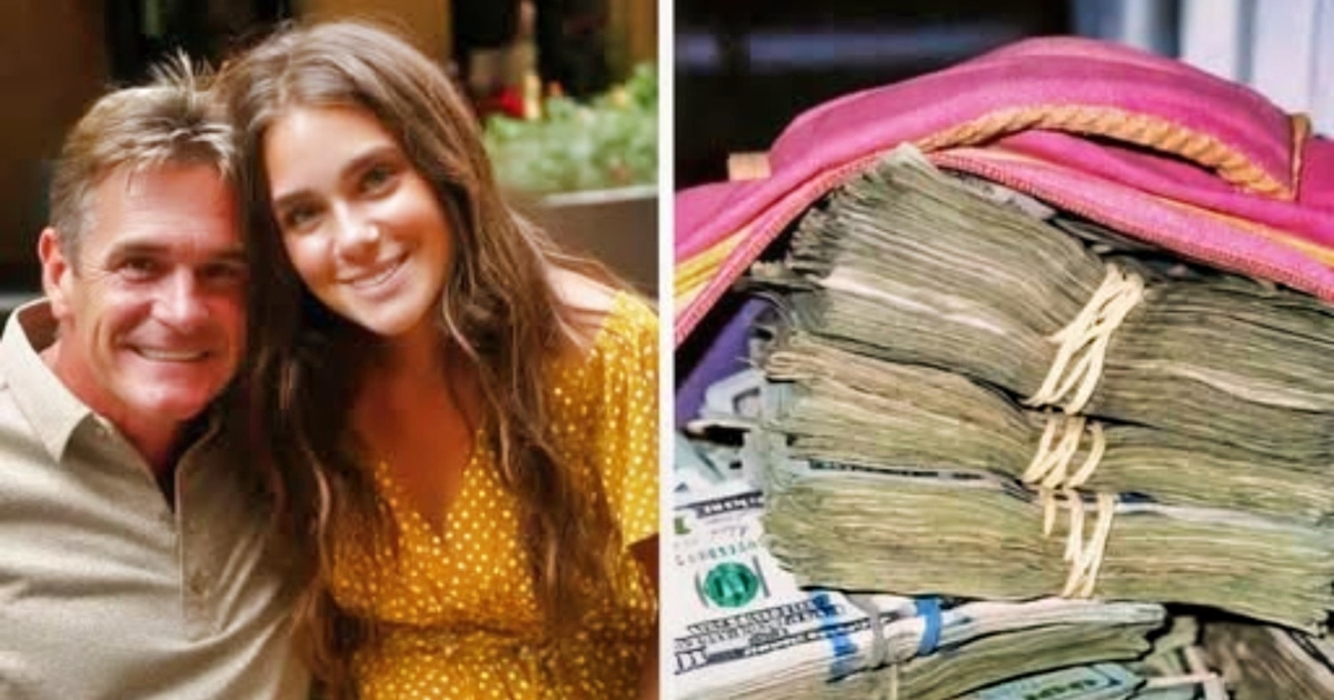 Collage montrant des esquisses de robes, du tissu et une machine à coudre