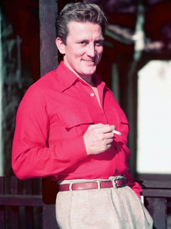 Kirk Douglas dans une scène de film emblématique