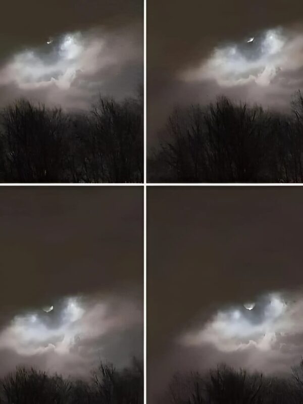 Autre angle de la formation nuageuse au-dessus de l'eau