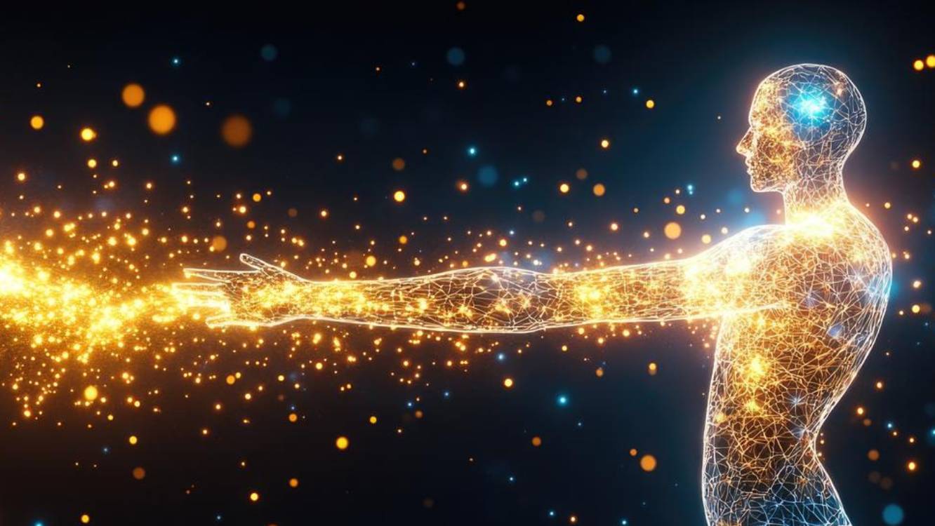 Visualisation scientifique des particules de lumière émises par un organisme