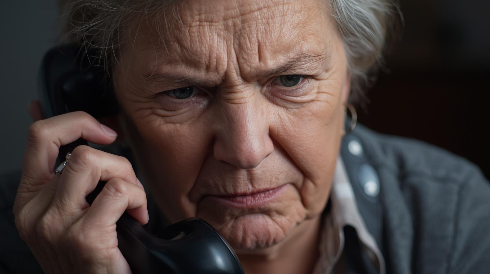 Illustration d'une personne au téléphone, semblant réfléchir avant de répondre