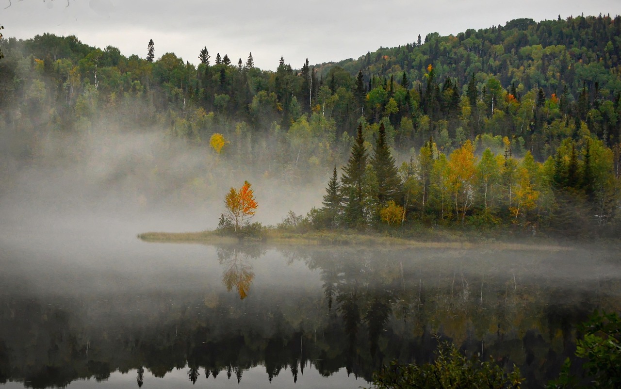 Vaste paysage naturel canadien avec des montagnes et un lac