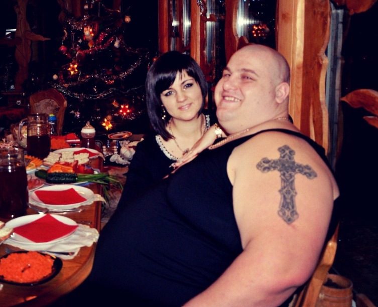 Arkadiy et sa femme en train de s'entraîner ensemble, après l'émission